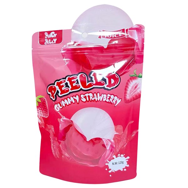 Peeled Strawberry Gummy Candy 120g