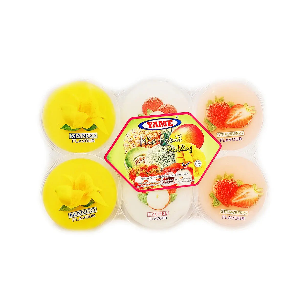 YAME Golden Choice Mix Fruit Pudding 6×12g