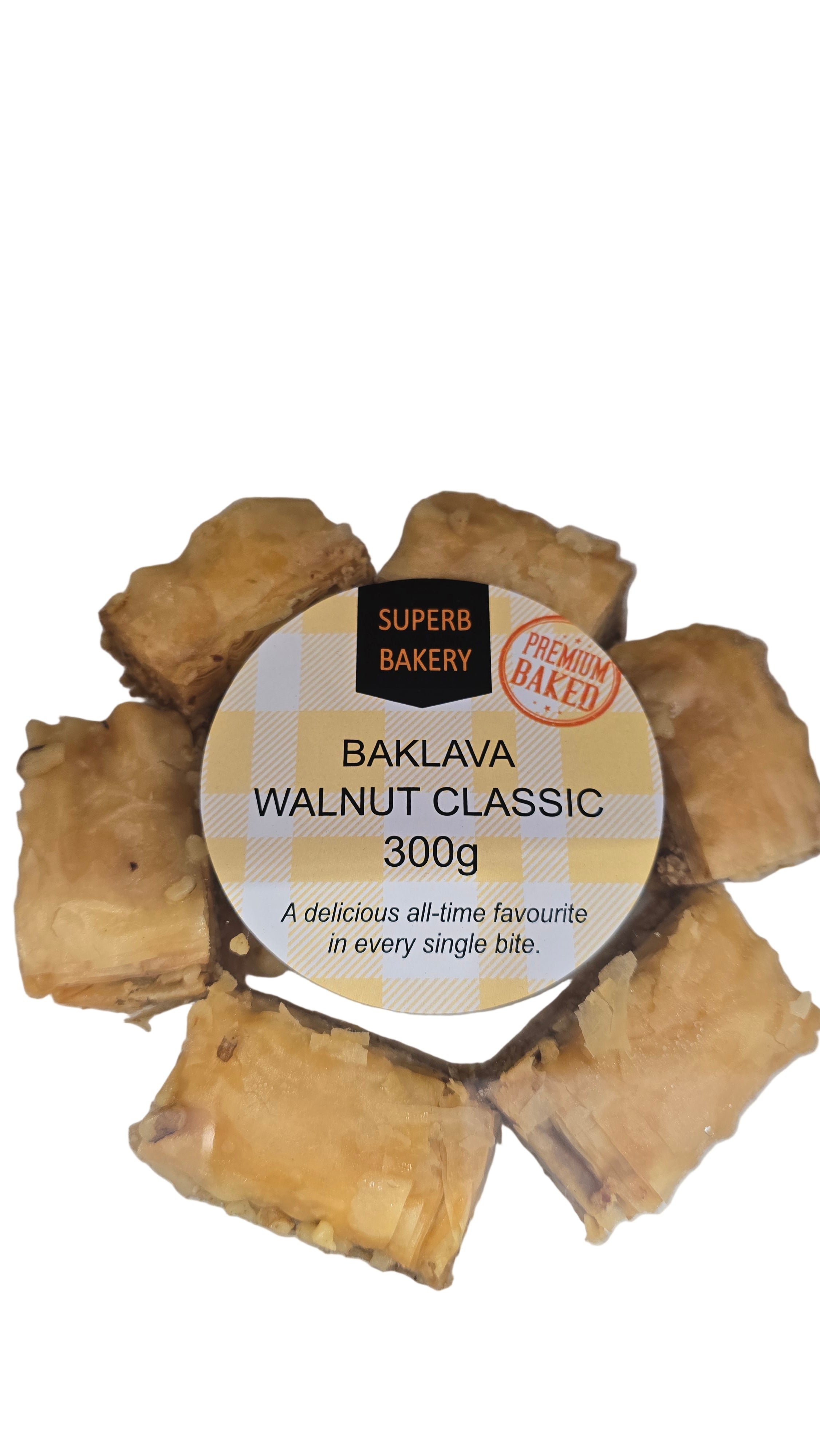 Super Bakery Baklava Walnut Classic 300g