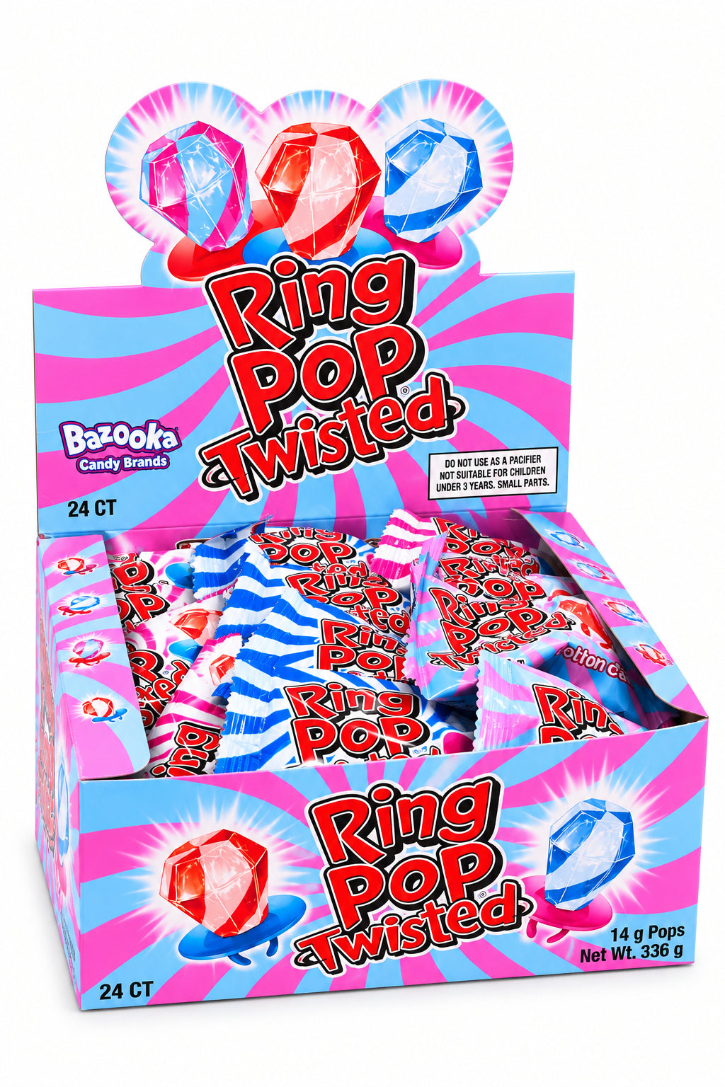 Bazooka Ring Pop Twisted 10g