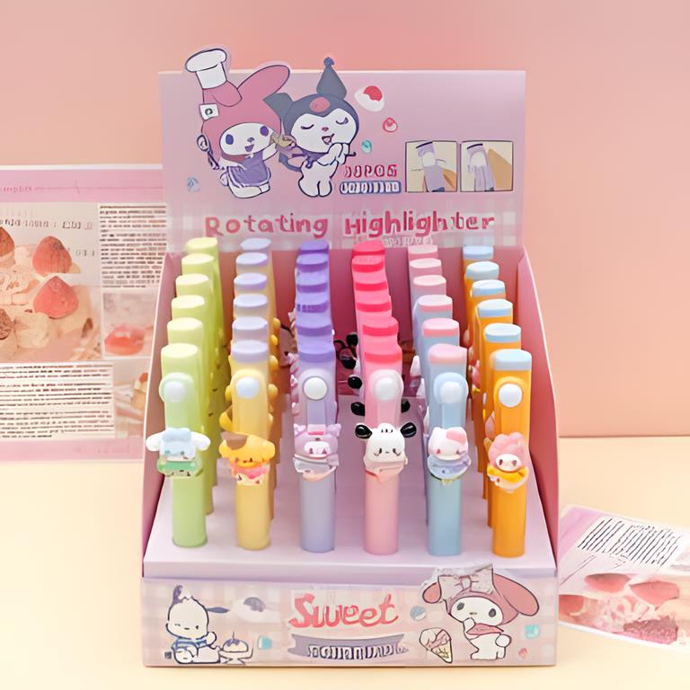 Rotating Highlighter Pen Sweet Sanrio