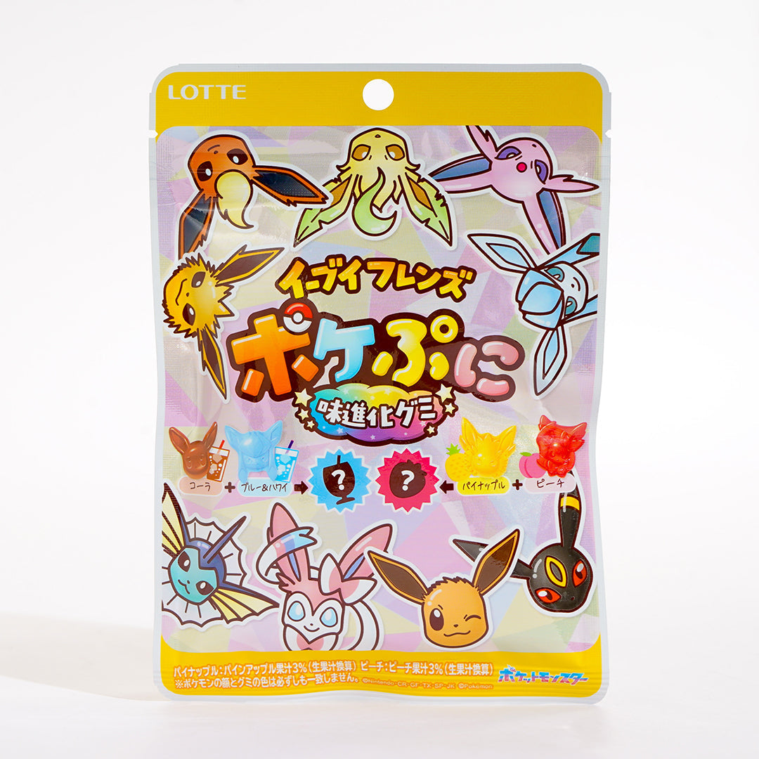 Lotte Pokepuni Eevee Friends Flavoured Evolution Gummy Candy 75g