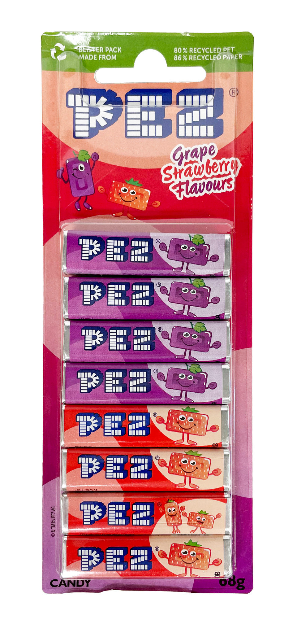 PEZ Refill Grape & Strawberry 68g