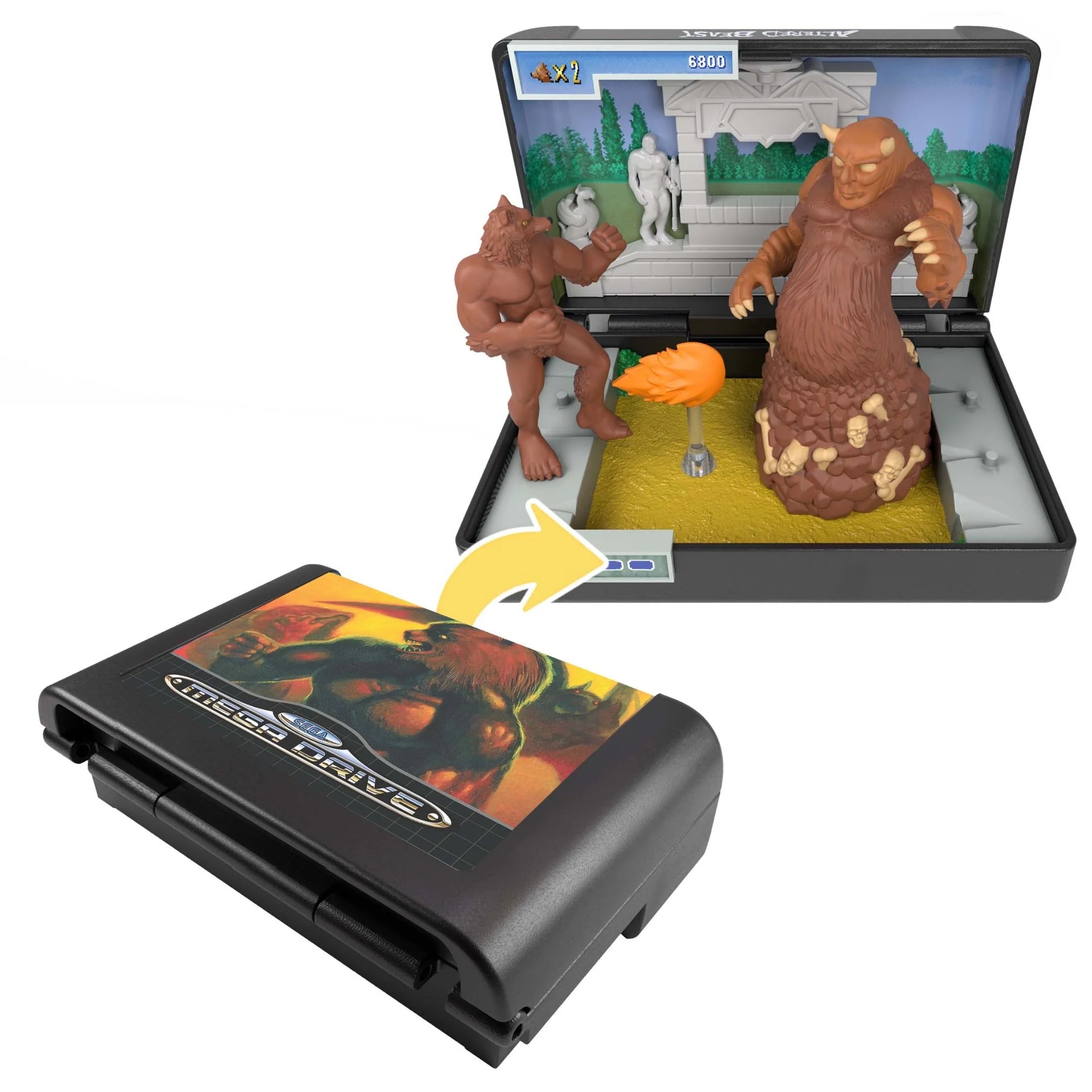 Console Heroes Altered Beast Graveyard Diorama