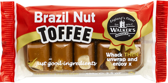 Walkers Brazil Nut Toffee 100g