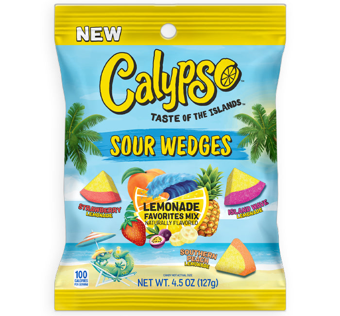 Calypso Sour Wedges Ocean Lemonade Favourite Mix 127g