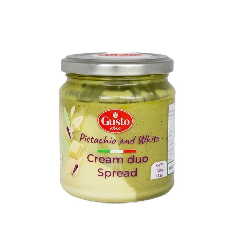 GUSTO ETNA DUO CREAM PISTACHIO & WHITE 300G