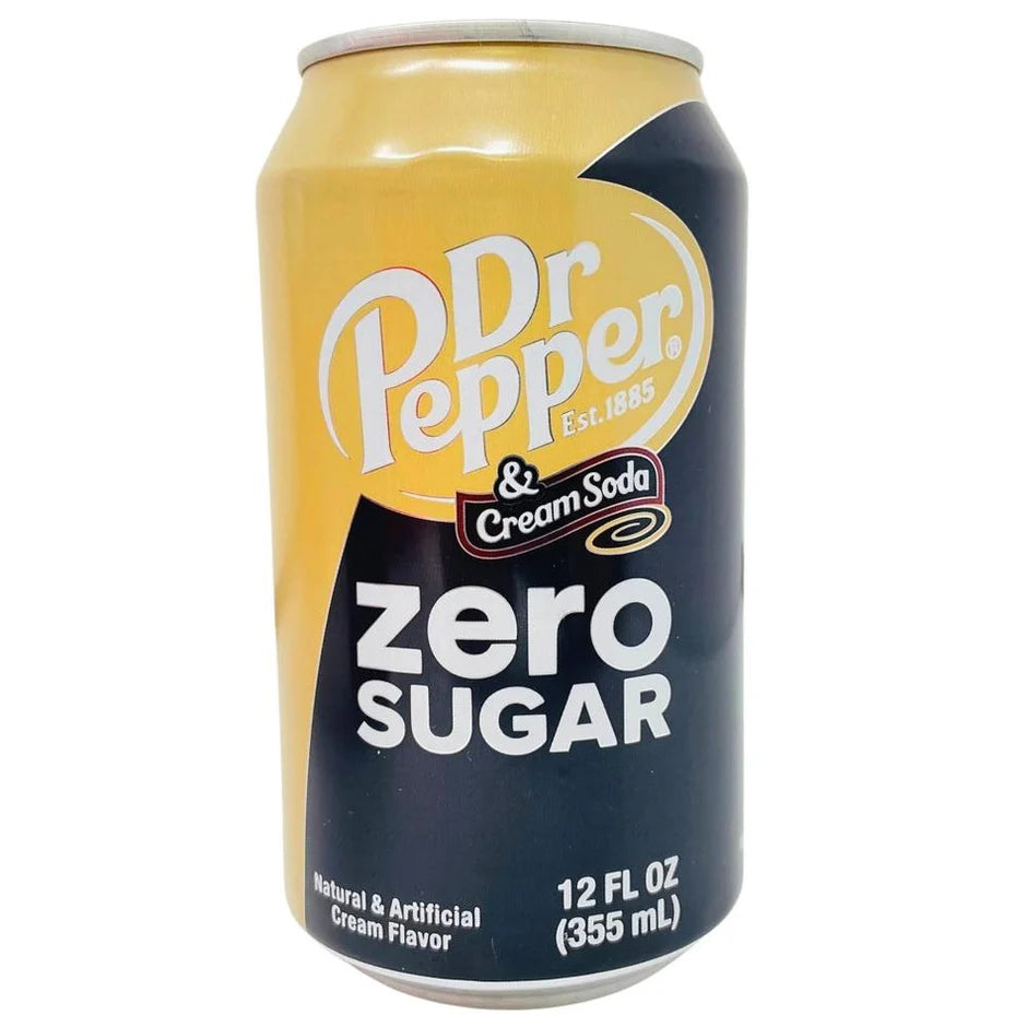 DR PEPPER Cream Soda Zero Sugar 355ML