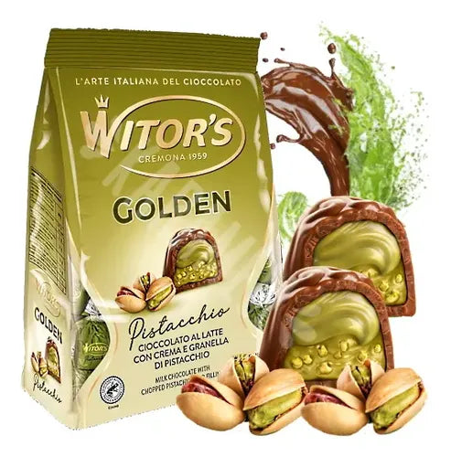 Witors Golden Pralines Pistachio 125g