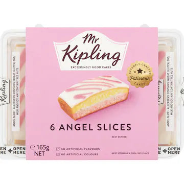 Mr Kipling Angel Cake Slices 165g 6 pack