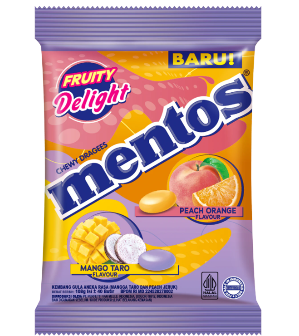 Mentos Chewy Fruity Delighty bag 121g
