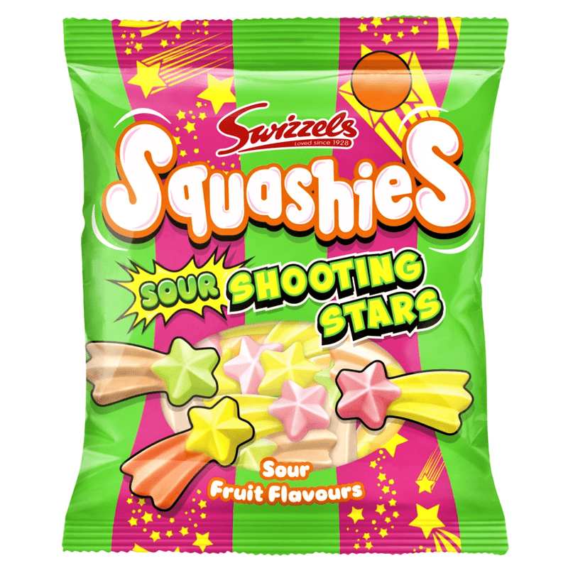 UK Squashies Sour Shooting Stars Flavour 100g