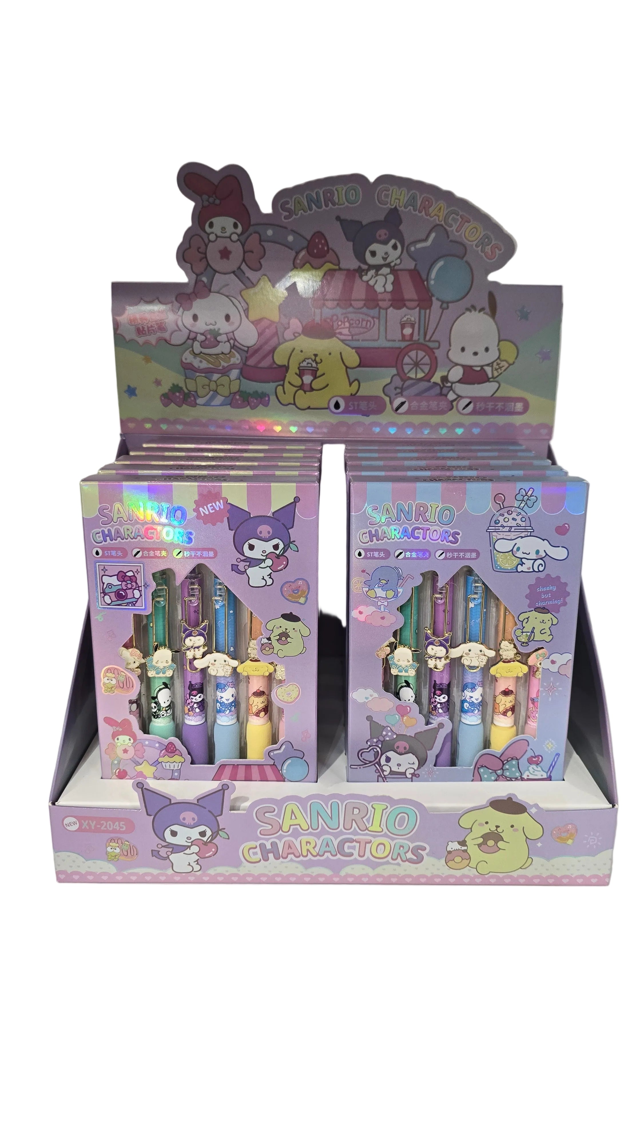 Sanrio Characters Pen Box of 6