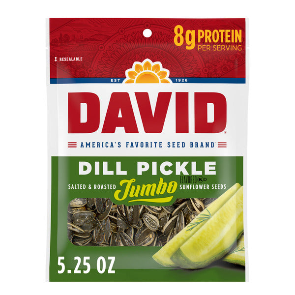 DAVID Aaron Judge Limited Edition, Dill Pickle, Salted & Rosted Jumbo sunflower seeds 149g