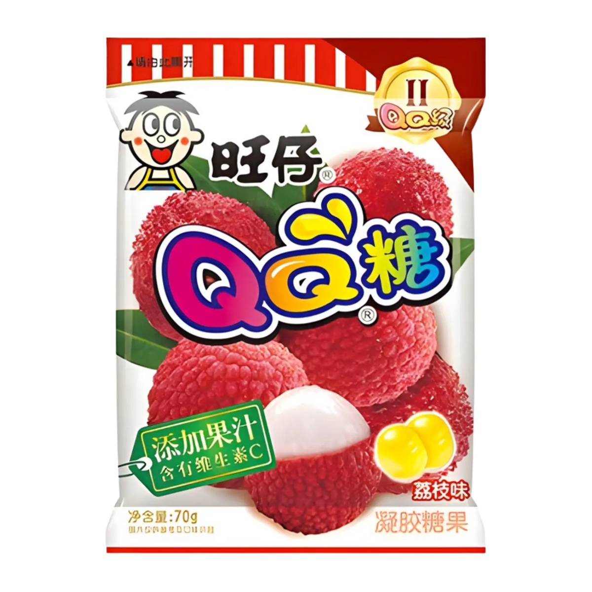 Wangzai QQ Gummy Candy Lychee Flavor 70g