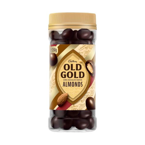 Cadbury Old Gold Dark Chocolate Coated Almonds 250g
