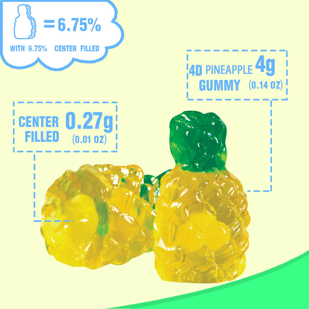 AMOS 4D Fruit Pineapple Gummy 170g