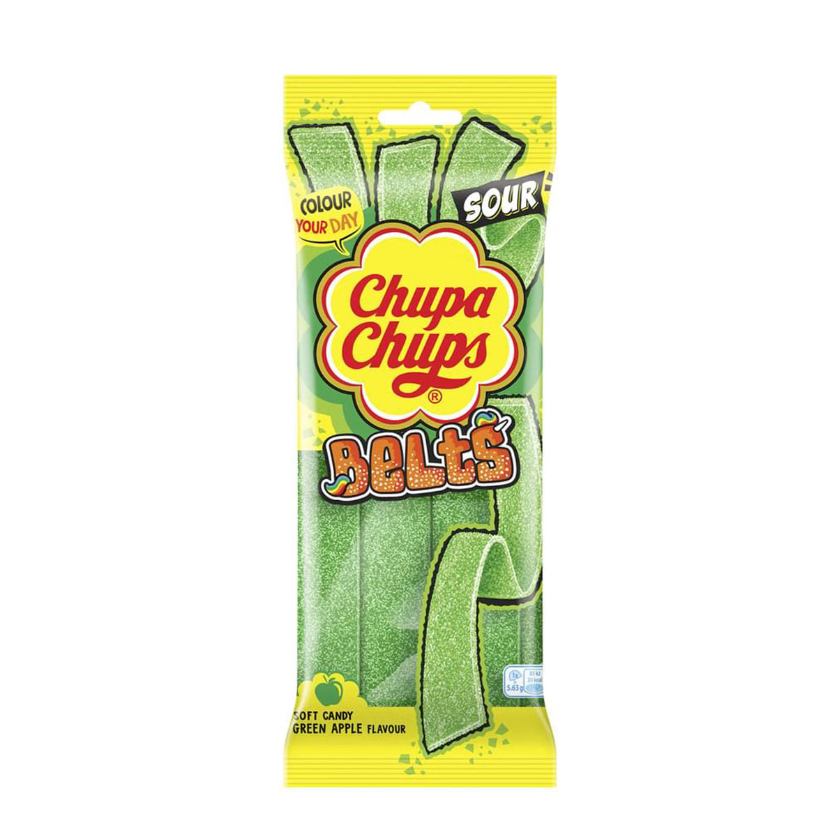 Chupa Chups Sour Green Apple Belts 90g