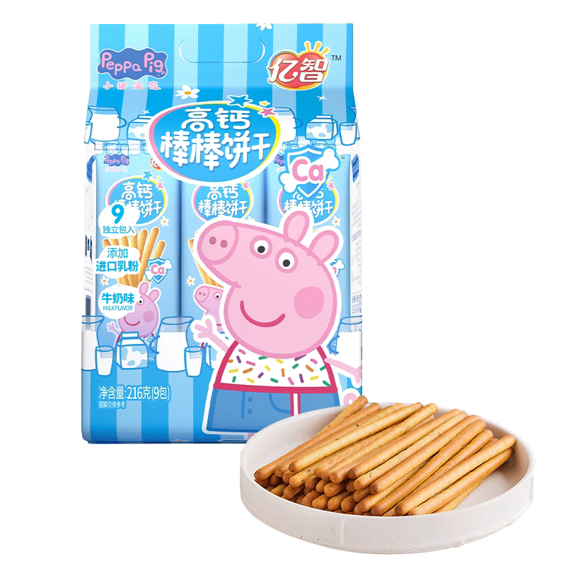 Peppa Pig Milk Biscuits 12pk