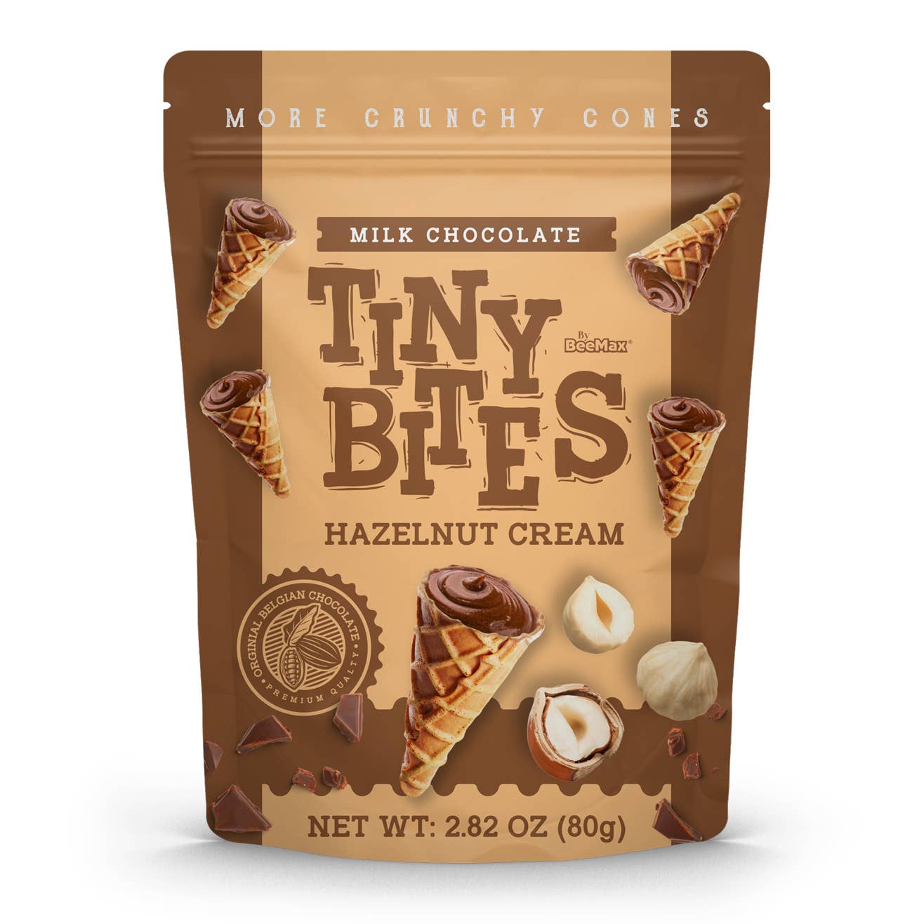 Tiny Bites Waffle Cones Hazelnut Cream 80g