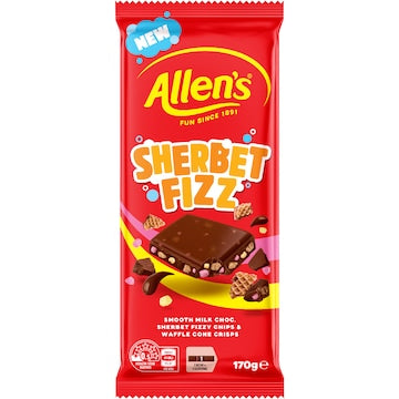 Allen’s Sherbet Fizz Chocolate 170g