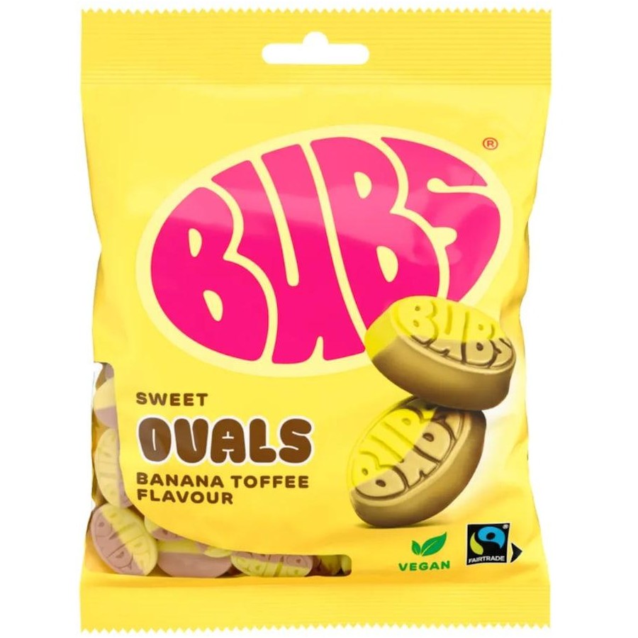 BUBS Sweet Ovals Banana Toffee Flavour 90g