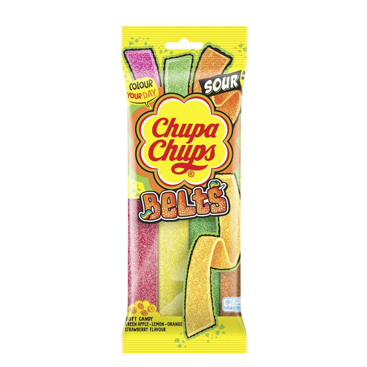 Chupa Chups Sour Rainbow Belts 90g