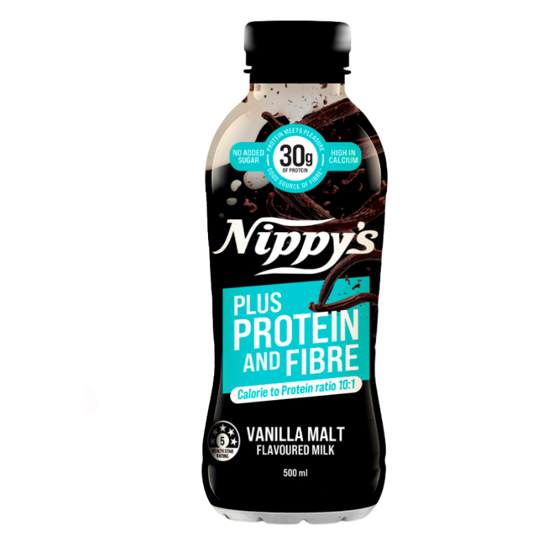 Nippy's Vanilla Malt + Protein and Fibre 500ml