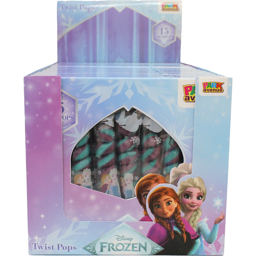 Frozen Razzle Dazzle Raspberry Twist Pops 15 Lollipops 180g