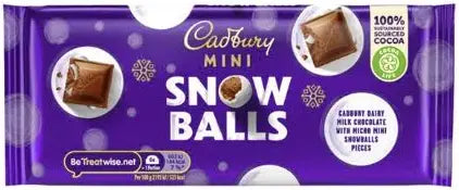 UK Cadbury Mini Snowballs 110g