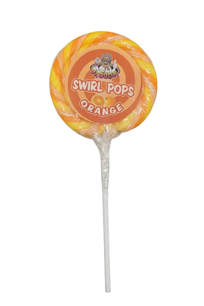 Dr Sugar Orange Swirl Pop 80g