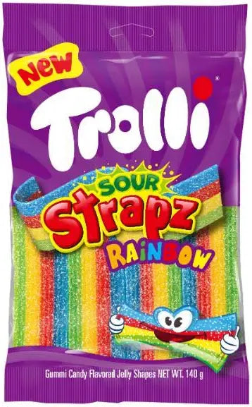 Trolli Sour Strapz Rainbow 140g