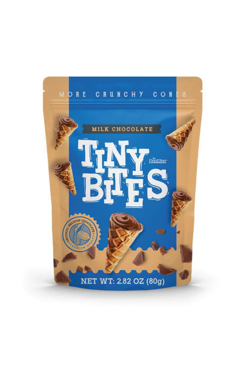 Tiny Bites Waffle Cones Milk Chocolate 80g