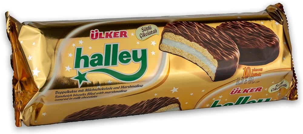 ULKER HALLEY BISCUITS & MARSHMALLOW 240G