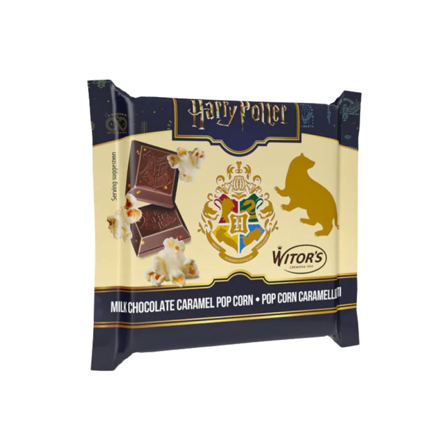 Witor's Harry Potter Milk Choco Bar With Caramel Popcorn, chocolate bar with caramelized popcorn 40g