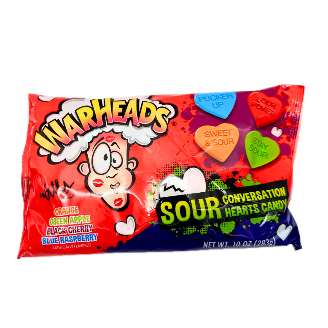 WARHEADS Sour Conversation Hearts 283g