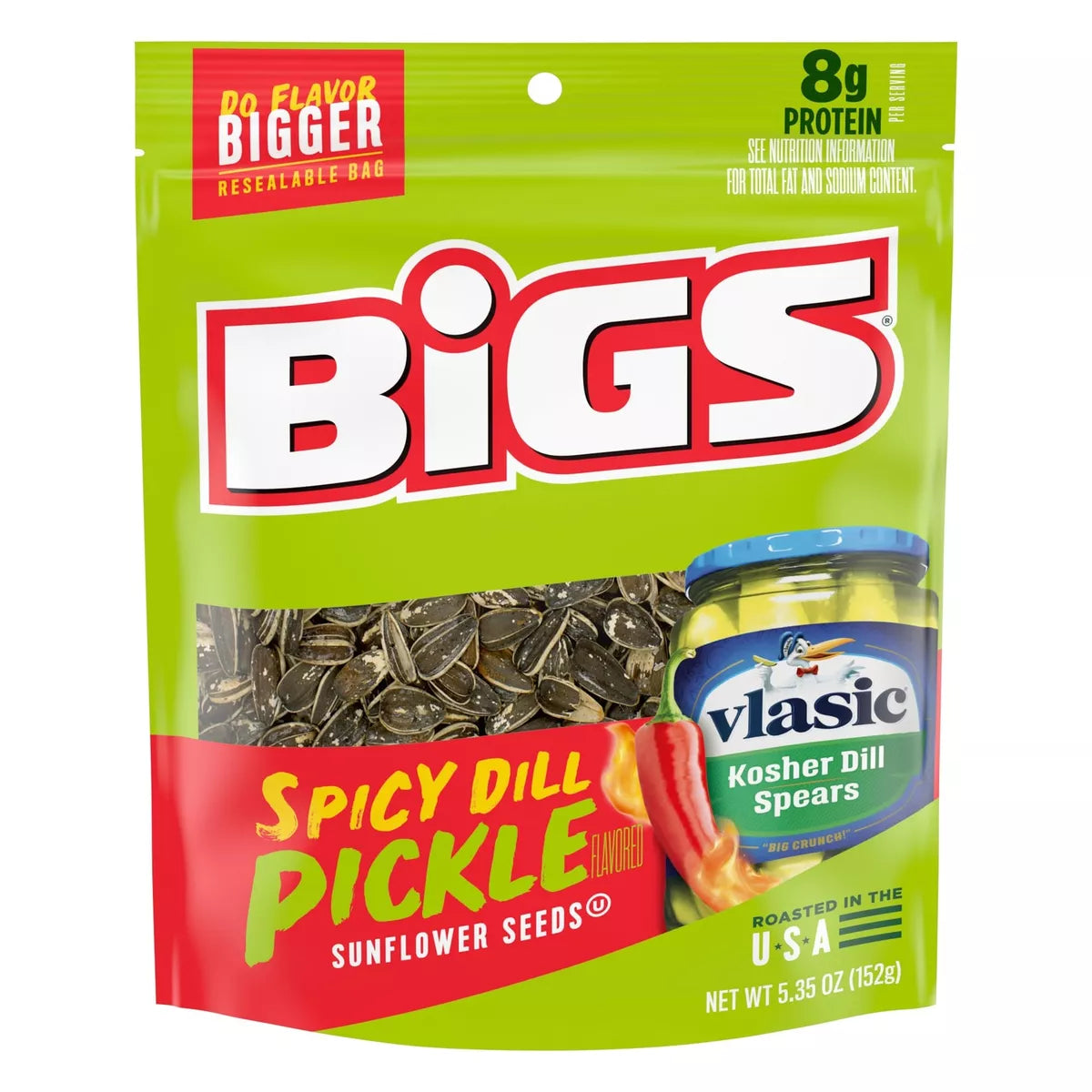 BIGS Spicy Dill Pickle Sunflower Seeds 152g