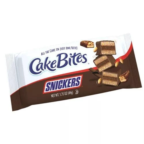 CAKE BITES SNICKERS FLAVOURED 50g