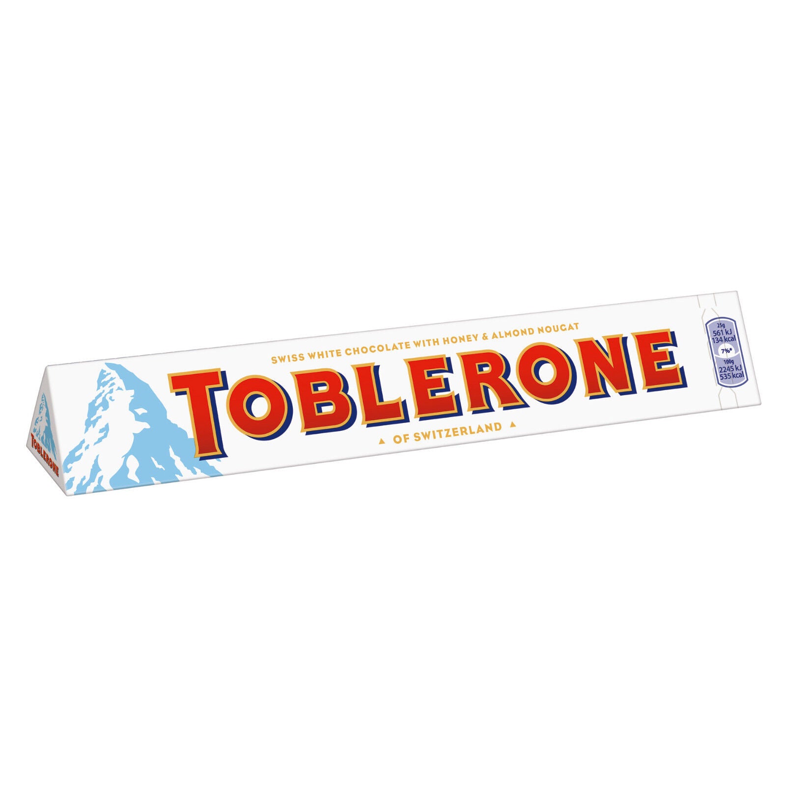 TOBLERONE White Chocolate With Honey & Almond Nougat 100g