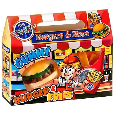 Giant Gummy Burger & Fries 130g