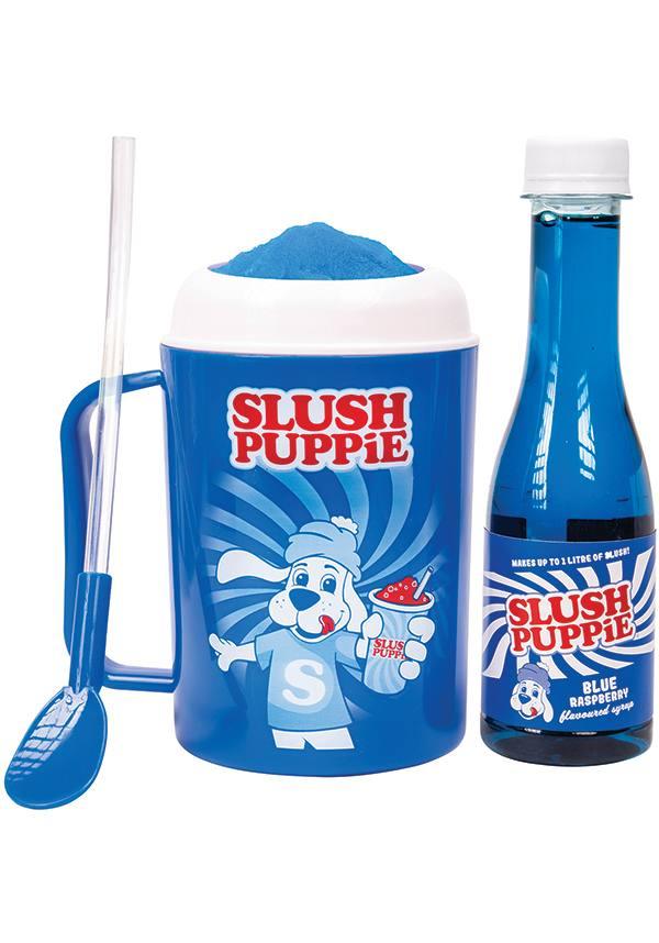 SLUSH PUPPIE BLUE RASPBERRY SYRUP & MAKING CUP SET