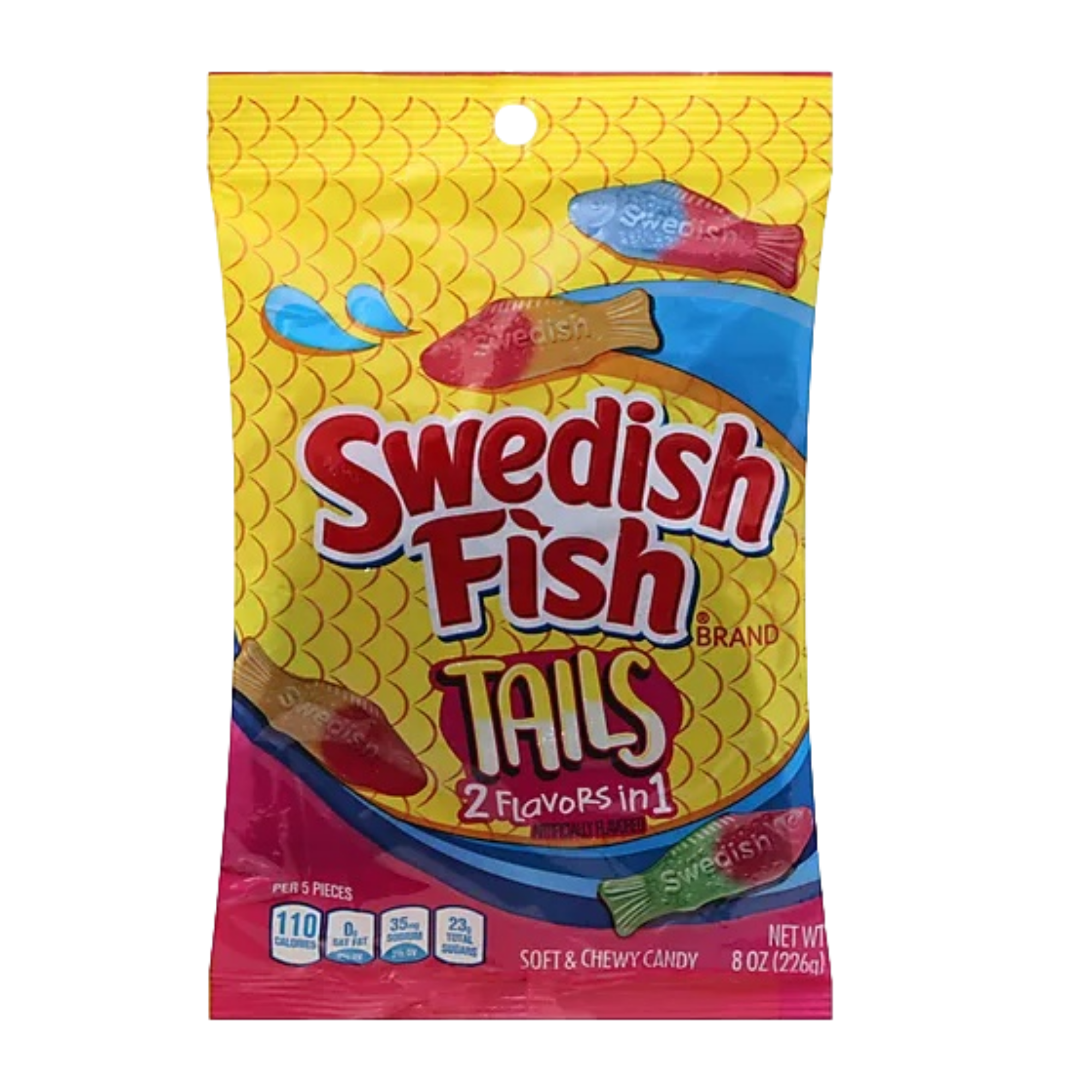 Swedish Fish Tails 2 Flavors in 1 226g