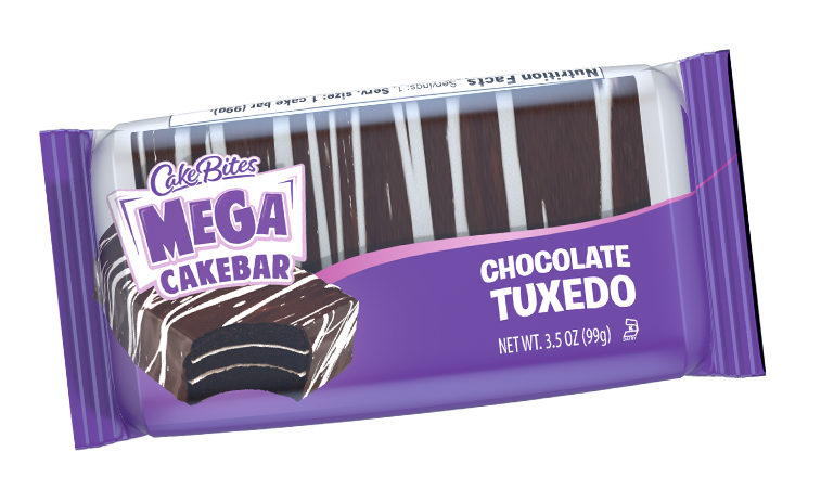 CAKE BITES Mega Cake Bar Chocolate Tuxedo 99g