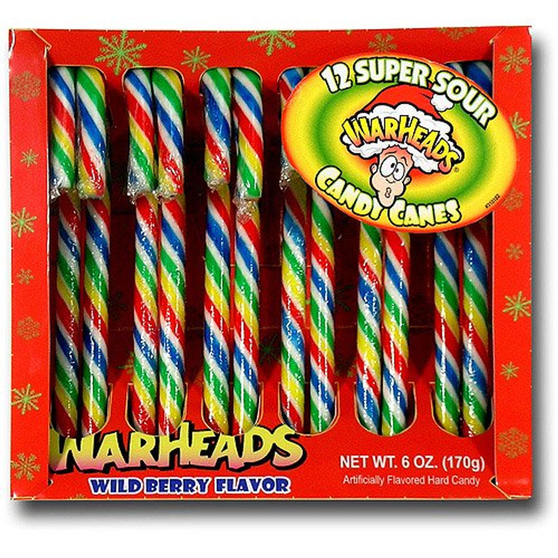 Warheads sour candy canes 170g