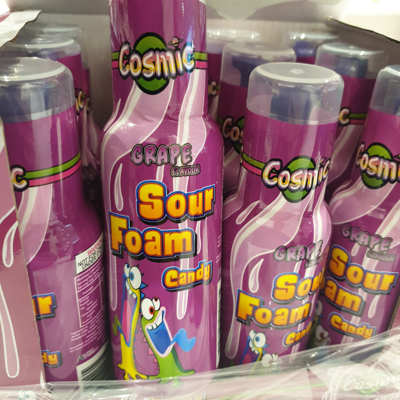 Cosmic sour foam candy
