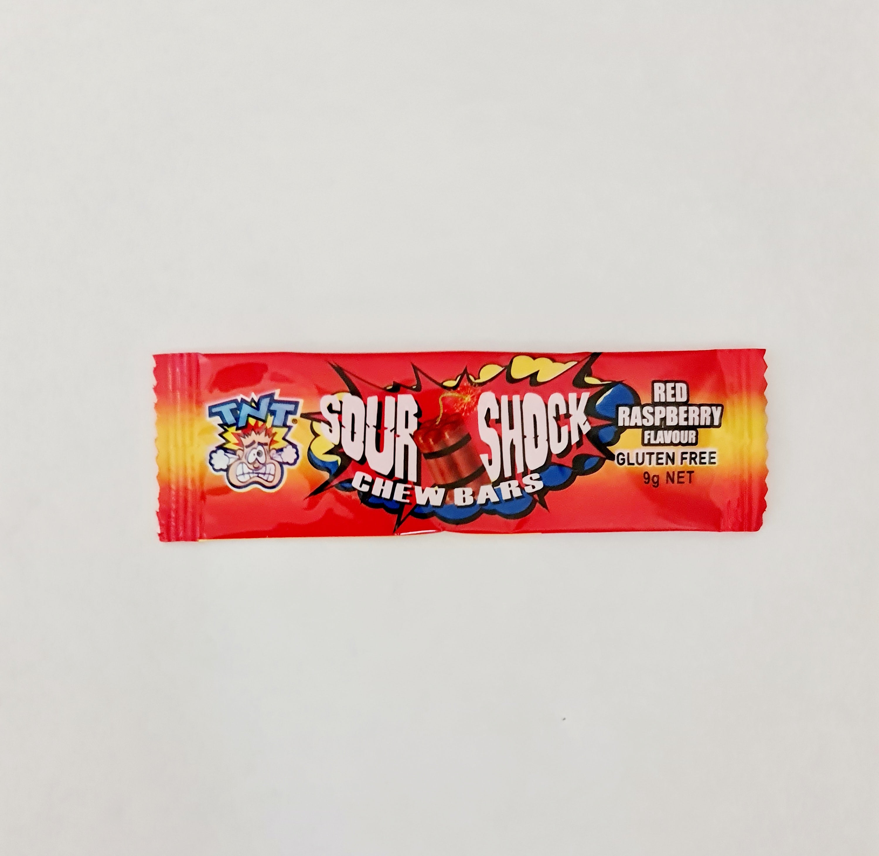 SOUR SHOCK Chew Bar Red Raspberry 9g