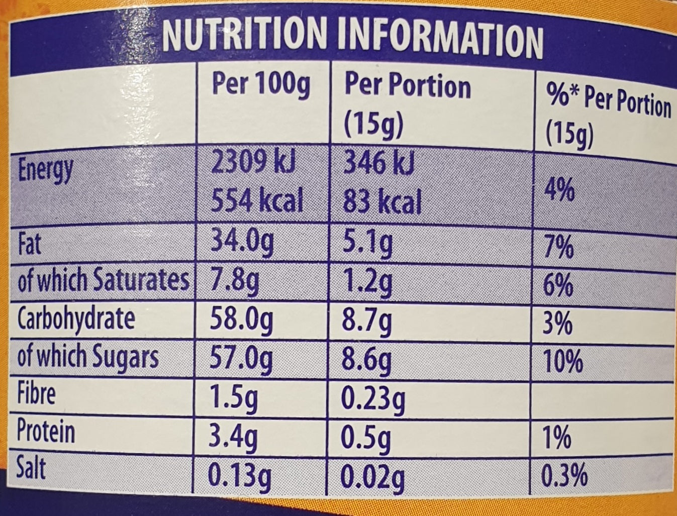 CADBURY Crunchie Spread 400g