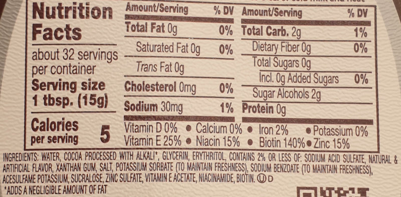 HERSHEY'S Syrup Zero Sugar 496g