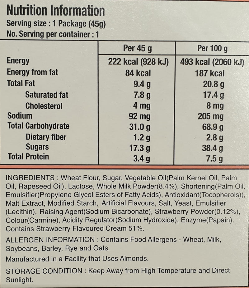 POCKY Strawberry Flavour 45g