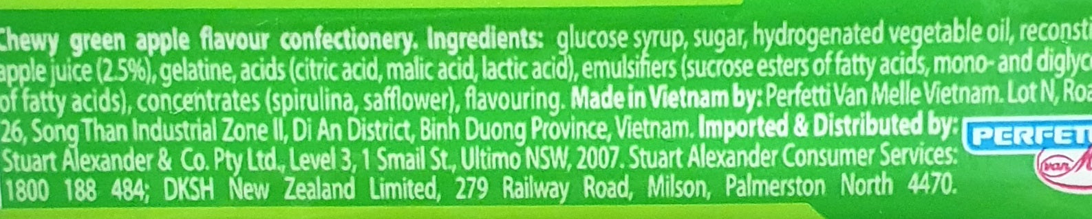 CHUPA CHUPS  Incredible Chew Green Apple 45g